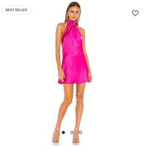 Lovers + Friends Hayes Mini Dress in Magenta Pink